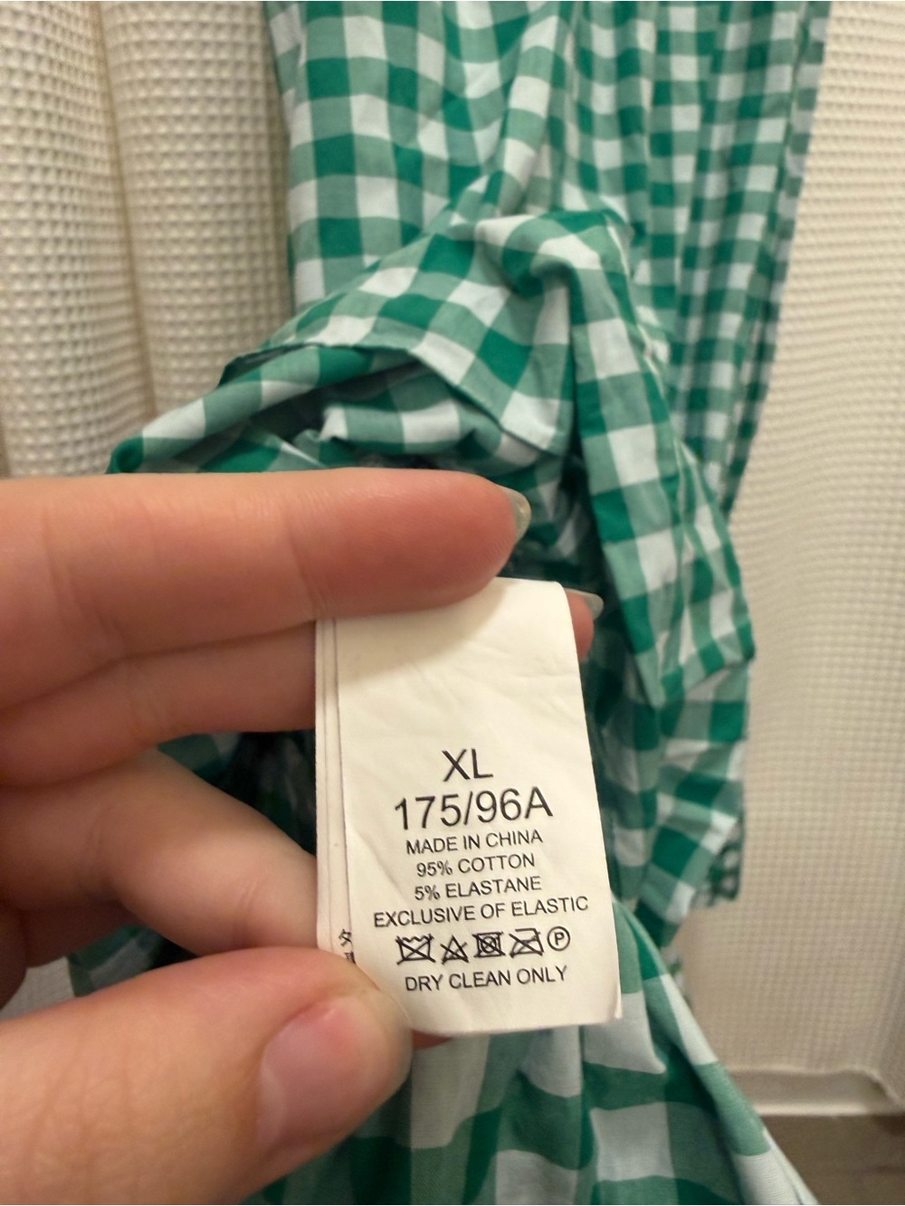 kate spade Green and White Gingham Smocked Dress - XL - Picture 8 of 9